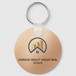 Chaveiro Ouro Rosa | Sinal de Imobiliário de Cor Vermelha