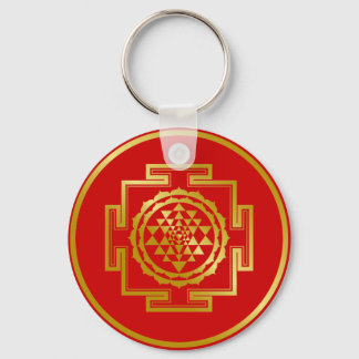 Chaveiro Ouro Shree Yantra