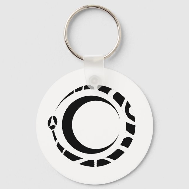 Chaveiro ouroboros e lua (Frente)