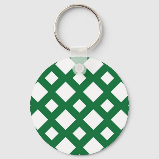 Chaveiro Ouros brancos em verde (Frente)
