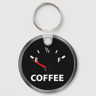 Chaveiro Out of Coffee Fuel Gauge