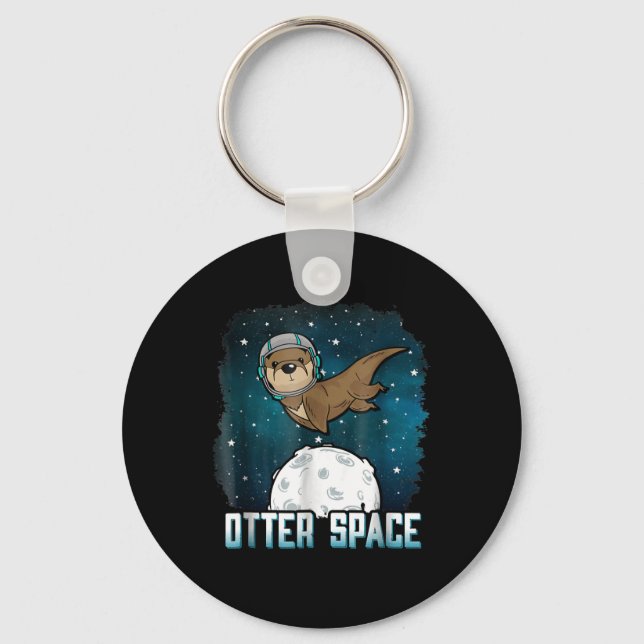 Chaveiro Outro Espaço| Funny Otter Space Animal (Frente)
