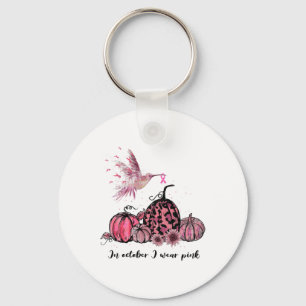 Chaveiro Outubro Vestimos o Cancer de Mama Rosa de Hummingb