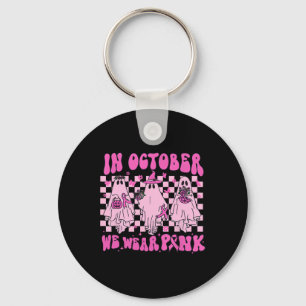 Chaveiro Outubro, Vestimos O Cancer De Mama Rosa Ghost Groo