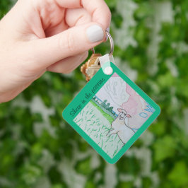 Chaveiro Ovinos na Pastura