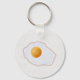 Chaveiro Ovo Frito Estilo Aquarela Minimalista Arte Prin