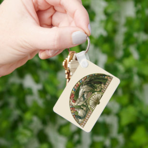 Chaveiro Ovos de Páscoa com Galinhas, Arte Nova Antiga