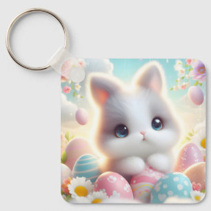 Chaveiro Ovos de Páscoa Kawaii de Pastel Doce