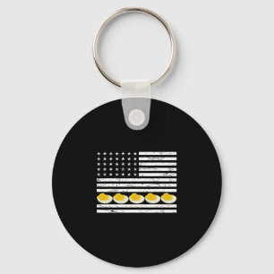 Chaveiro Ovos Recheados Bandeira Americana Patriótico Dia d