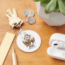 Chaveiro Owl Be Home para o Natal