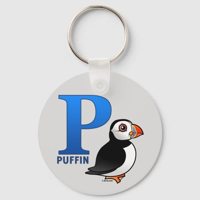 Chaveiro P é para Puffin (Frente)