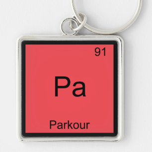 Chaveiro Pa - Camiseta de símbolo de elemento de química en