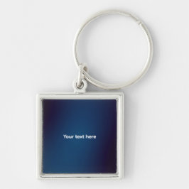 Chaveiro Padrão Abstrato Azul Escuro | Adicionar Texto