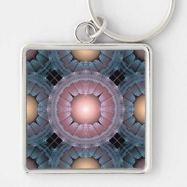 Chaveiro Padrão brilhante frontal (Frente)