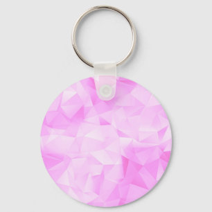Chaveiro Padrão Colorido Cor Rosa Claro Fofo da Moda