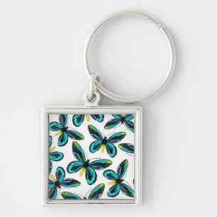 Chaveiro Padrão da borboleta de passarinho da Rainha Alexan