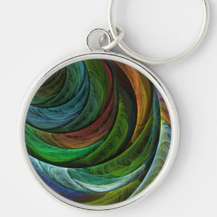 Chaveiro Padrão de Abstrato de Arte Moderna com Glória de C
