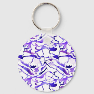 Chaveiro Padrão de abstrato de linhas de cor violeta escur