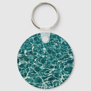 Chaveiro Padrão de água azul