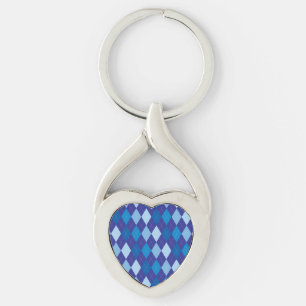 Chaveiro Padrão de argila azul