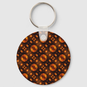Chaveiro Padrão de Arte Abstrata Boho Elegante Moderno Dour
