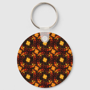Chaveiro Padrão de Arte Abstrata Boho Elegante Moderno Dour