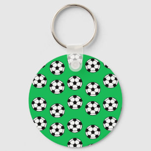 Chaveiro Padrão de bola de futebol engraçado
