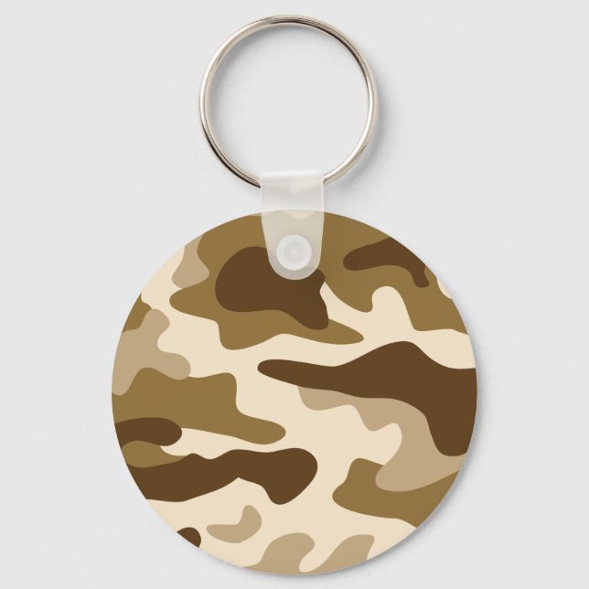Chaveiro Padrão de camuflagem bege (Frente)