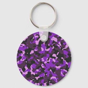 Chaveiro Padrão de camuflagem roxo