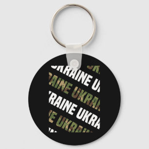 Chaveiro Padrão de Camuflagem Ucrânia Verde Camuflagem