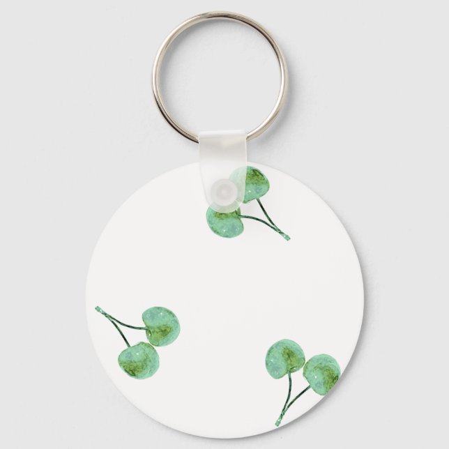 Chaveiro Padrão de Cereja Verde (Frente)