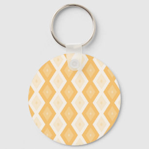 Chaveiro Padrão de diamante amarelo