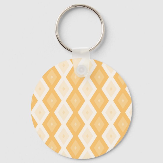Chaveiro Padrão de diamante amarelo (Frente)