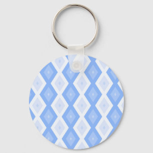 Chaveiro Padrão de diamante azul pálido