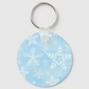 Chaveiro Padrão de Floco de Neve de Natal