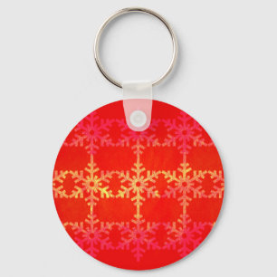 Chaveiro Padrão de flocos de neve de Natal