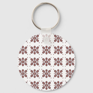 Chaveiro Padrão de Flor de Mandala