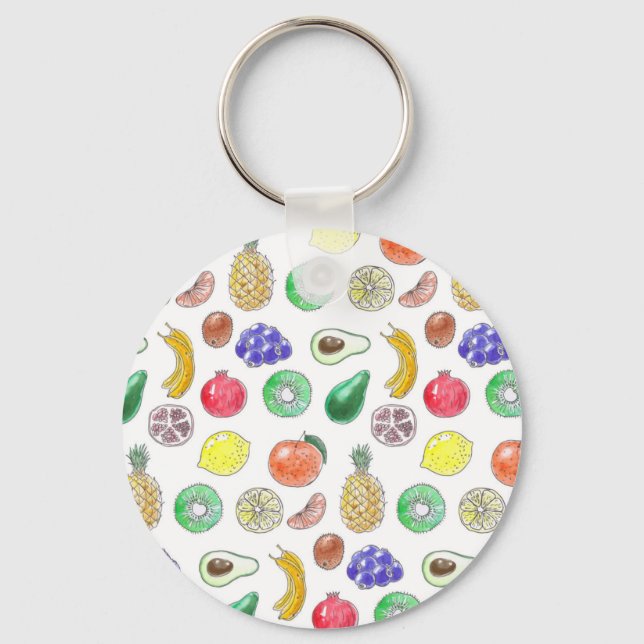 Chaveiro padrão de fruta (Frente)