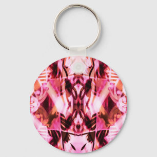 Chaveiro Padrão de grafite rosa