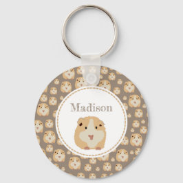 Chaveiro Padrão de Hamster de Cute Personalizado