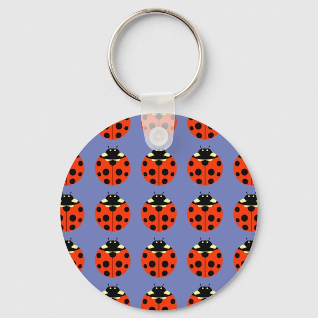 Chaveiro padrão de ladybug (Frente)