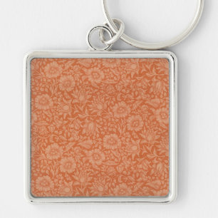 Chaveiro Padrão de Malva de William Morris: Floral Terracot