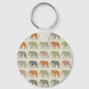 Chaveiro Padrão de na moda Elefante