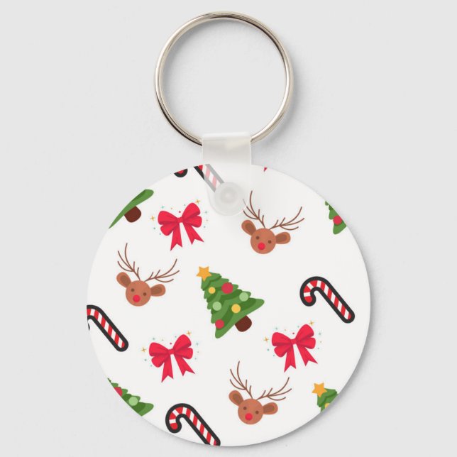 Chaveiro Padrão de Natal (Frente)