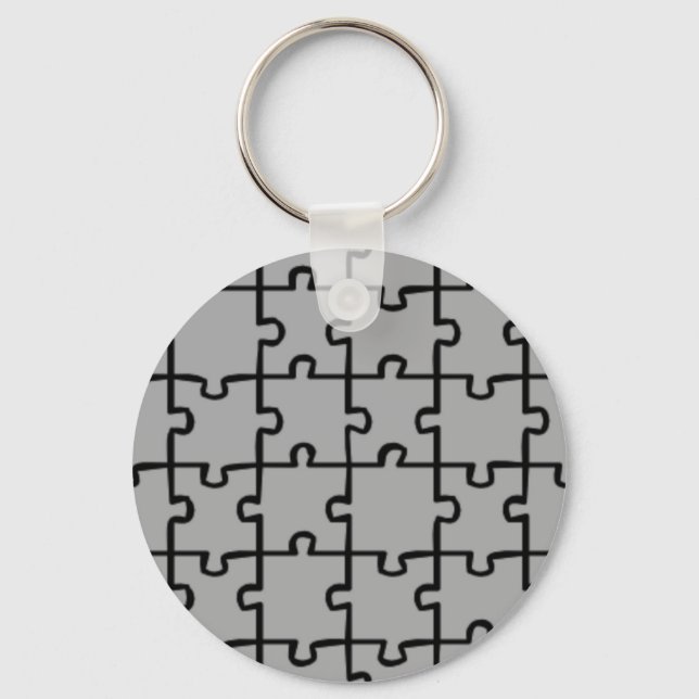 Chaveiro Padrão de peças de Quebra-cabeça de quebra-cabeça  (Frente)