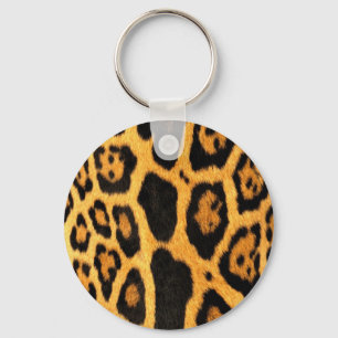Chaveiro Padrão de Pelo de Leopardo