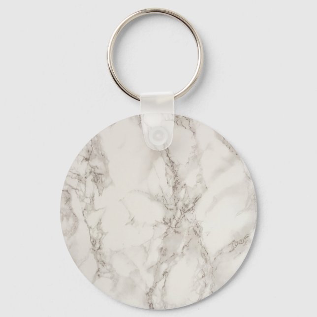 Chaveiro Padrão de Textura Branca Moderna (Frente)