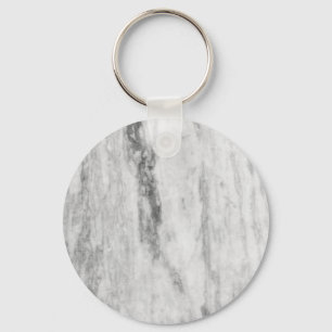 Chaveiro Padrão De Textura De Mármore Branco E Cinza