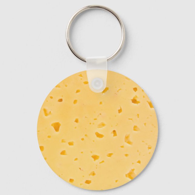 Chaveiro Padrão de Textura de Queijo (Frente)