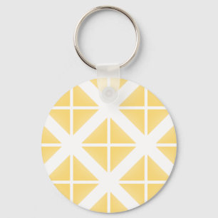 Chaveiro Padrão de triângulo de tendência amarelo